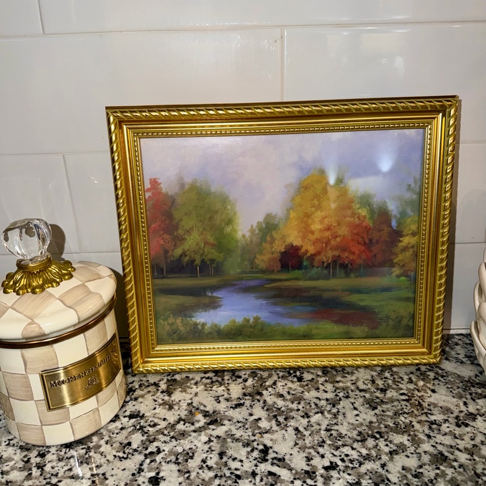 Vintage Signed Original Landscape Painting-Framed